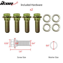 Load image into Gallery viewer, Universal O. Bezel Racing Seat Dual Slider Cam-lock Belt PU Carbon
