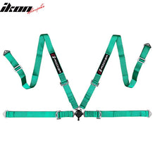 Load image into Gallery viewer, Universal O. Bezel Racing Seat Dual Slider Cam-lock Belt PU Carbon