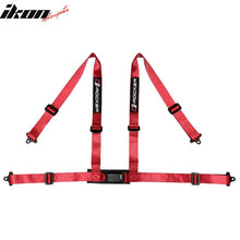 Load image into Gallery viewer, Universal Orange Bezel Racing Seat Dual Slider Buckle Belt PU Carbon
