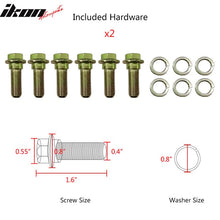 Load image into Gallery viewer, Universal Racing Seat Dual Slider 6 Point Cam-lock Belt PU Carbon