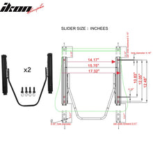 Load image into Gallery viewer, Universal White Bucket Racing Seat Dual Slider Buckle Belt Gray PU