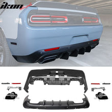 Load image into Gallery viewer, 2008-2014 Dodge Challenger 2015+ SRT Hellcat Rear Bumper + V3 Diffuser