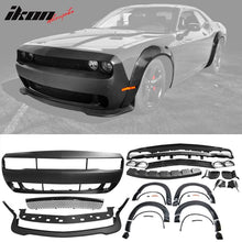 Load image into Gallery viewer, 2008-2014 Dodge Challenger Front+Rear Bumper Cover+Lip+Diffuser PP