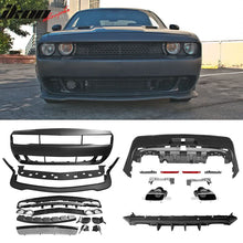 Load image into Gallery viewer, 2008-2014 Dodge Challenger Front+Rear Bumper Cover+Lip+Diffuser PP
