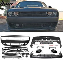 Load image into Gallery viewer, 2008-2014 Dodge Challenger Front + Rear Bumper Cover + Diffuser PP