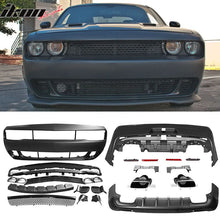 Load image into Gallery viewer, 2008-2014 Dodge Challenger Front + Rear Bumper Cover + Diffuser PP