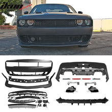 Load image into Gallery viewer, 2008-2014 Dodge Challenger Front+Rear Bumper Cover+Lip+Diffuser PP