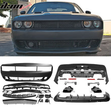 Load image into Gallery viewer, 2008-2014 Dodge Challenger Front + Rear Bumper Cover + Diffuser PP