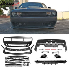 Load image into Gallery viewer, 2008-2014 Dodge Challenger Front+Rear Bumper Cover+Lip+Diffuser PP