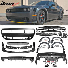 Load image into Gallery viewer, 2008-2014 Challenger Front+Rear Bumper Cover+Fender Flares+V3 Diffuser
