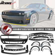 Load image into Gallery viewer, 2008-2014 Challenger Front+Rear Bumper Cover+Fender Flares+V3 Diffuser