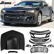 Load image into Gallery viewer, 2014-2015 Chevy Camaro ZL1 Style Front Bumper Cover PP + Hood Cover