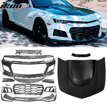Load image into Gallery viewer, 2014-2015 Chevy Camaro 1LE Style Front Bumper Cover PP + Hood Cover