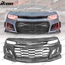 Load image into Gallery viewer, 2014-2015 Chevy Camaro 1LE Style Front Bumper Cover PP + Hood Cover