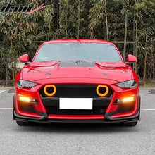 Load image into Gallery viewer, 2018-2023 Ford Mustang GT500 Style Front Bumper Cover Lip LED Grille