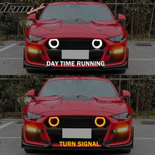 Load image into Gallery viewer, 2018-2023 Ford Mustang GT500 Style Front Bumper Cover Lip LED Grille
