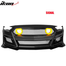 Load image into Gallery viewer, 2018-2023 Ford Mustang GT500 Style Front Bumper Cover Lip LED Grille