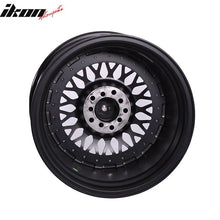 Load image into Gallery viewer, (2) 17X8.5 +25 5X100 / 5X114.3 Step Lip Deep Dish Mesh Wheels Rims