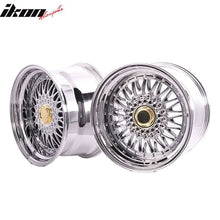 Load image into Gallery viewer, (2) 17X10 +25 5X100 / 5X114.3 Step Lip Deep Dish Mesh Wheels Rims