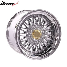 Load image into Gallery viewer, (2) 17X10 +25 5X100 / 5X114.3 Step Lip Deep Dish Mesh Wheels Rims
