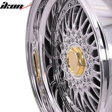 Load image into Gallery viewer, (2) 17X10 +25 5X100 / 5X114.3 Step Lip Deep Dish Mesh Wheels Rims