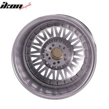 Load image into Gallery viewer, (2) 17X10 +25 5X100 / 5X114.3 Step Lip Deep Dish Mesh Wheels Rims