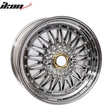 Load image into Gallery viewer, (2) 18X8.0 +35 5X114.3 / 5X120 Step Lip Deep Dish Mesh Wheels Rims