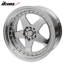 Load image into Gallery viewer, (4) 18X10 +30 5X100 / 5X114.3 Step Lip 5 Spoke Wheels Rims Accessories