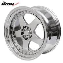 Load image into Gallery viewer, (4) 18X10 +30 5X100 / 5X114.3 Step Lip 5 Spoke Wheels Rims Accessories