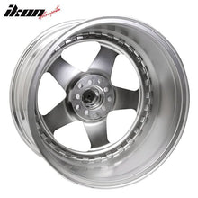 Load image into Gallery viewer, (2) 18X10 +30 5X100 / 5X114.3 Step Lip 5 Spoke Wheels Rim Accessories