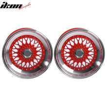 Load image into Gallery viewer, (2) 17X10 +30 5X100 / 5X114.3 Step Lip Deep Dish Mesh Wheels Rims Kit