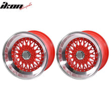 Load image into Gallery viewer, (2) 17X10 +30 5X100 / 5X114.3 Step Lip Deep Dish Mesh Wheels Rims Kit