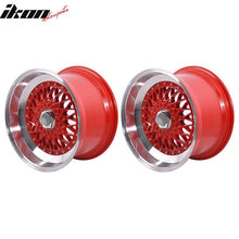 Load image into Gallery viewer, (2) 17X10 +30 5X100 / 5X114.3 Step Lip Deep Dish Mesh Wheels Rims Kit