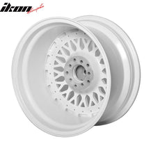 Load image into Gallery viewer, (2) 17X8.5 +25 5X100 / 5X114.3 Step Lip Deep Dish Mesh Wheels Rim Pair