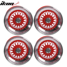 Load image into Gallery viewer, (4) 17X10 +30 5X100 / 5X114.3 Step Lip Deep Dish Mesh Wheels Rim