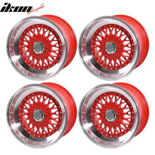 Load image into Gallery viewer, (4) 17X10 +30 5X100 / 5X114.3 Step Lip Deep Dish Mesh Wheels Rim