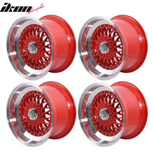 Load image into Gallery viewer, (4) 17X10 +30 5X100 / 5X114.3 Step Lip Deep Dish Mesh Wheels Rim