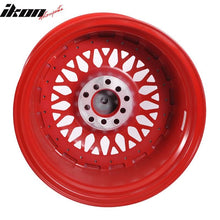 Load image into Gallery viewer, (4) 17X10 +30 5X100 / 5X114.3 Step Lip Deep Dish Mesh Wheels Rim