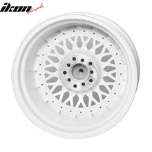 Load image into Gallery viewer, (4) 17X8.5 +25 5X100 / 5X114.3 Step Lip Deep Dish Mesh Wheels Rims