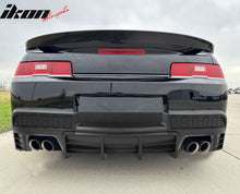 Load image into Gallery viewer, 2014-2015 Chevy Camaro Black Rear Diffuser + Quad Exhaust Tips