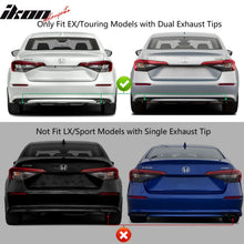 Load image into Gallery viewer, 2022-2024 Honda Civic EX Touring Rear Bumper Cover Set + Exhaust Pipe