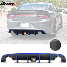 Load image into Gallery viewer, 2015-2023 Dodge Charger Rear Diffuser &amp; Red LED Blue Reflective Tape