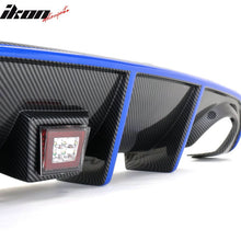 Load image into Gallery viewer, 2015-2023 Dodge Charger Rear Diffuser &amp; Red LED Blue Reflective Tape