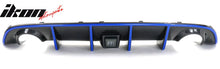 Load image into Gallery viewer, 2015-2023 Dodge Charger LED Rear Diffuser Carbon Fiber Look Blue Tape