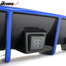 Load image into Gallery viewer, 2015-2023 Dodge Charger LED Rear Diffuser Carbon Fiber Look Blue Tape