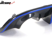 Load image into Gallery viewer, 2015-2023 Dodge Charger LED Rear Diffuser Carbon Fiber Look Blue Tape