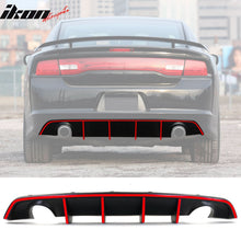 Load image into Gallery viewer, 2012-2014 Charger SRT8 V2 Style Rear Diffuser w/ Reflective Tape