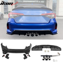 Load image into Gallery viewer, 2022-2024 Honda Civic LX Sport Rear Bumper Cover Set + Exhaust Pipe