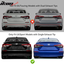 Load image into Gallery viewer, 2022-2024 Honda Civic LX Sport Rear Bumper Cover Set + Exhaust Pipe