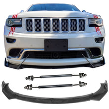 Load image into Gallery viewer, Honda Civic 62"-66" 3PCS A Style Black Front Lip with Strut Rods
